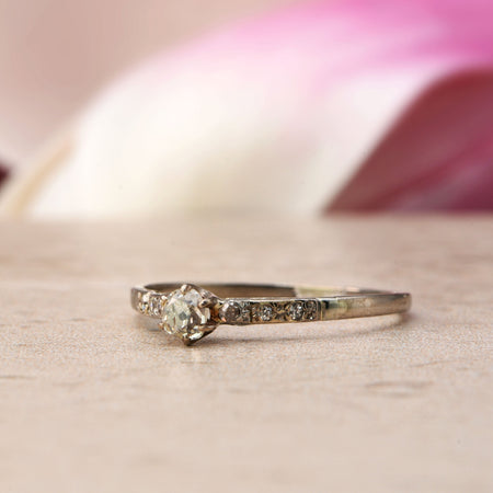 The Antique Old Cut Seven Diamond Ring - Antique Jewellers