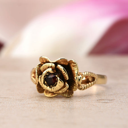 The Vintage 1979 London Rose Ring - Antique Jewellers