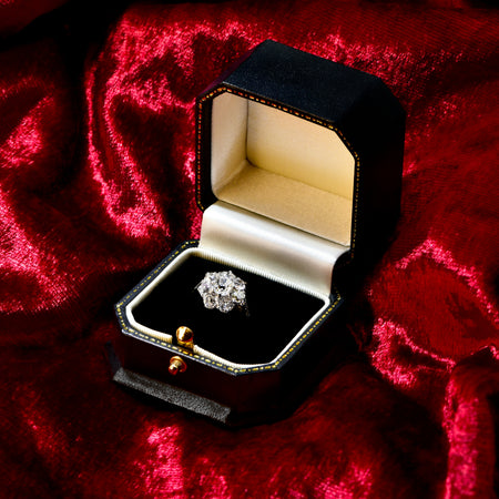 The Antique 3 Carat Diamond Cluster Ring - Antique Jewellers