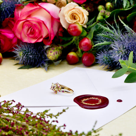 The Vintage Ruby and Diamond Fierce Panther Ring - Antique Jewellers