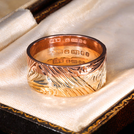 The Vintage 9ct Tri-Tone Wedding Ring