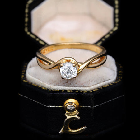 The Vintage Diamond Solitaire Forever Ring - Antique Jewellers
