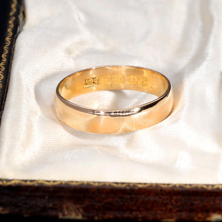 The Antique Victorian 1897 22ct Rose Gold Wedding Ring - Antique Jewellers