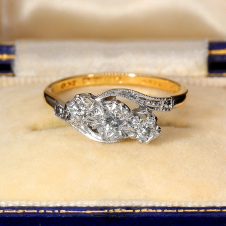 The Vintage 1960 Three Diamond Illusion Ring