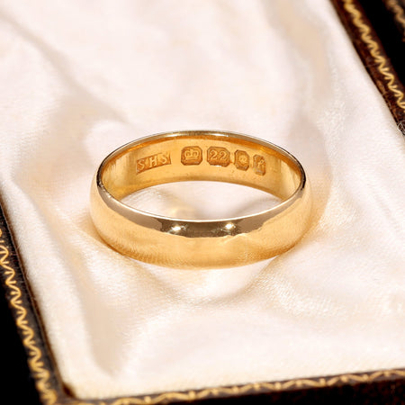 The Vintage 1961 22ct Wedding Ring - Antique Jewellers