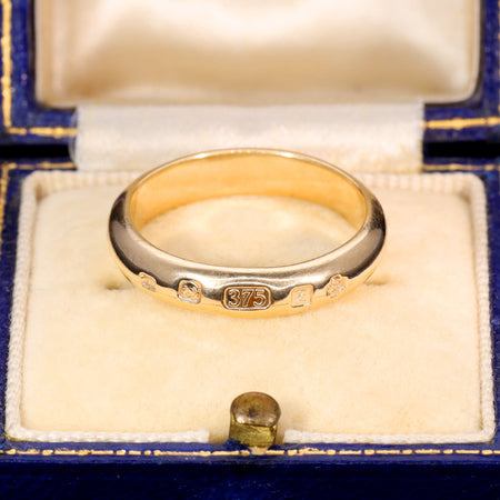 The Vintage Hallmarked Millennium 9ct Gold Wedding Ring