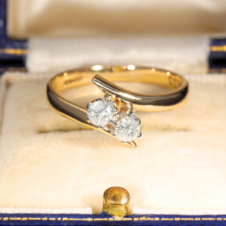 The Vintage Brilliant Diamond Toi Et Moi Classic Ring