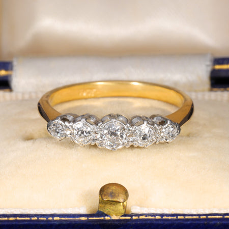 The Vintage Five Old Cut Diamond Splendid Ring