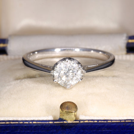 The Vintage 2003 Briliant Cut Diamond Platinum Ring