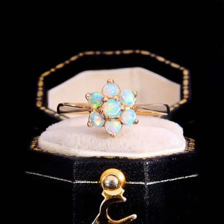 The Vintage Seven Opal Floral Cluster Ring