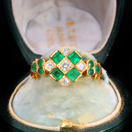 The Vintage 1976 Emerald And Diamond Ring