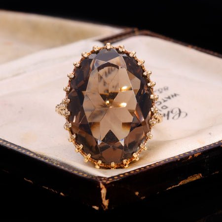 The Vintage 1975 Smoky Quartz Spellbinding Ring