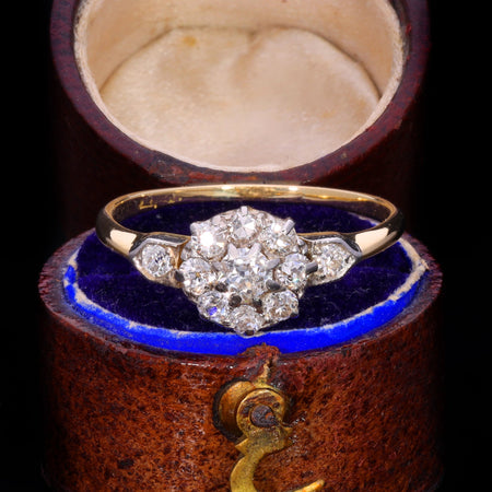 The Vintage Brilliant Cut Diamond Cluster Ring