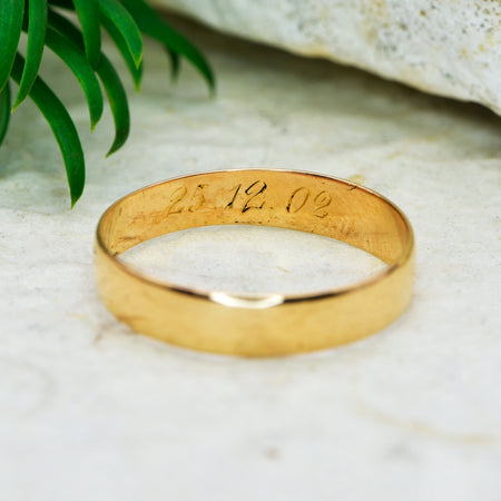 The Antique 1906 Edwardian 22ct Wedding Ring - Antique Jewellers