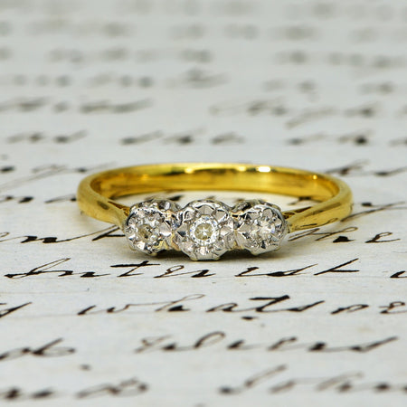 The Vintage Illusion Set 3 Diamond Ring - Antique Jewellers