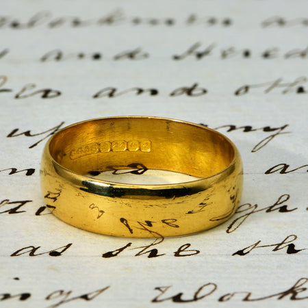 The Vintage 1965 22ct Gold Wedding Ring - Antique Jewellers