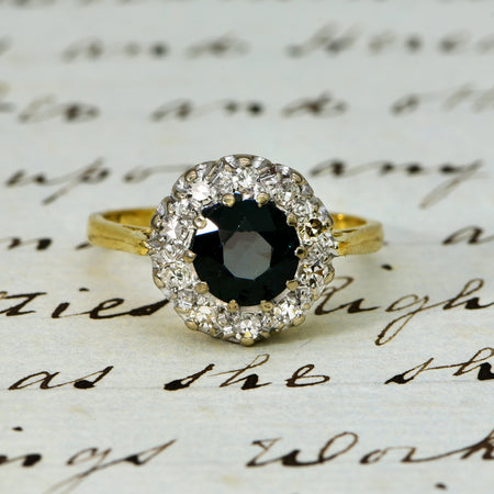 The Vintage 1966 Sapphire and Diamond Ring - Antique Jewellers