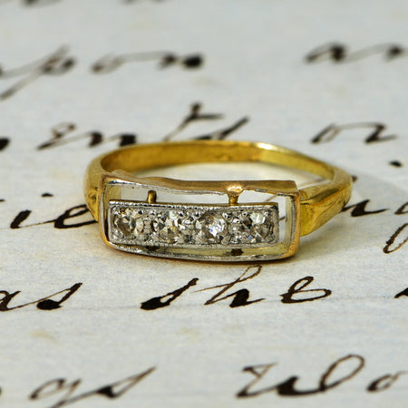 Small Old European Cut Diamond Ring - Antique Jewellers