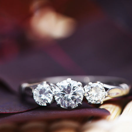 The Vintage Cope & Co Diamond Engagement Ring - Antique Jewellers