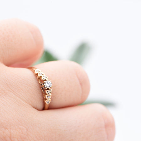 The Heart Strings Diamond Engagement Ring - Antique Jewellers