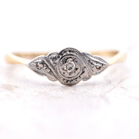 The Late Victorian Stylish Gallery Diamond Ring - Antique Jewellers