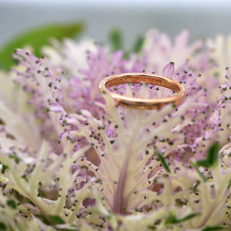 The 1957 Rosey 22 Carat Vintage Gold Wedding Band - Antique Jewellers