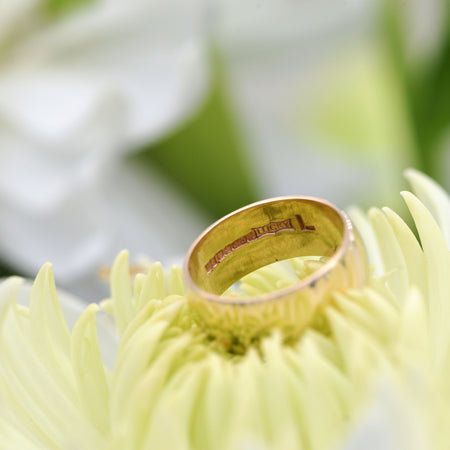 The 1975 Lucky Vintage Gold Wedding Band - Antique Jewellers