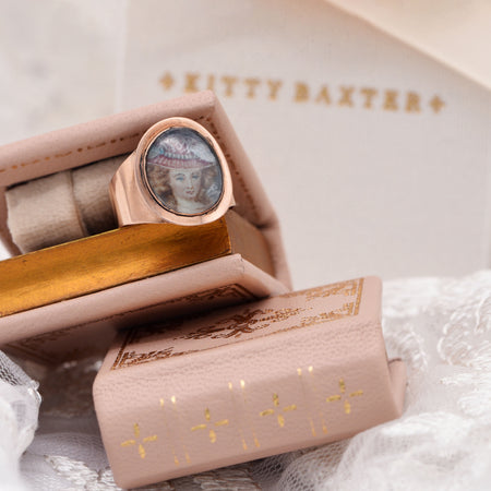The Georgian 19th Century Susanna Garfield of Hastings Portrait Ring - Antique Jewellers