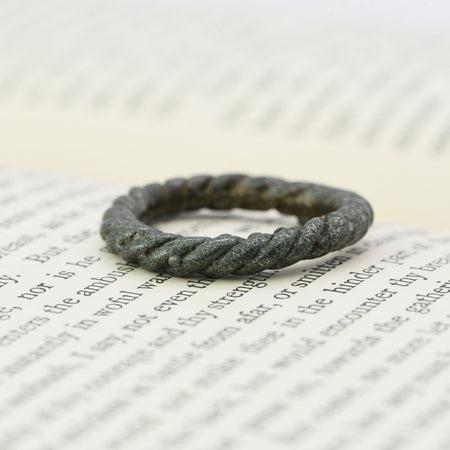 The Viking Era Wearable Bronze Twisted Ring - Antique Jewellers