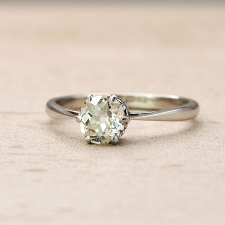 The Antique Heart Gallery Old Cut Diamond Solitaire Ring - Antique Jewellers