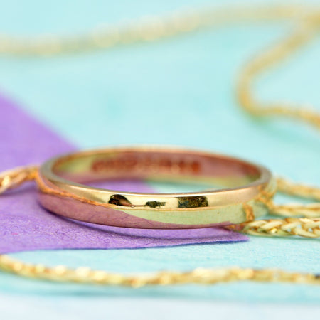 The Vintage 1961 18ct Gold Wedding Band - Antique Jewellers