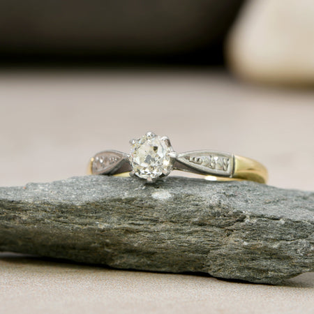 The Antique Old European Cut Diamond Solitaire Ring - Antique Jewellers