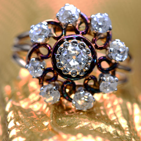 The Antique Spiral Galaxy Diamond Ring - Antique Jewellers