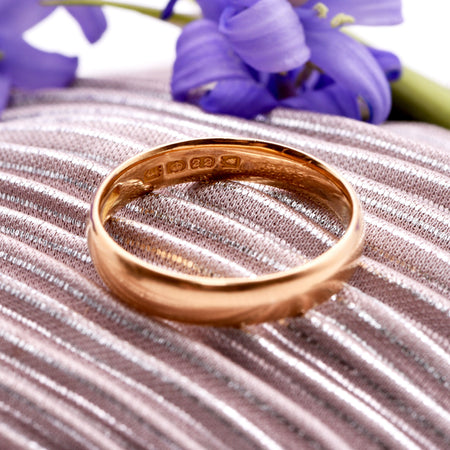The Art Deco 1922 22 Carat Gold Wedding Band - Antique Jewellers