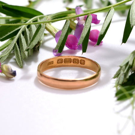 The Antique 1916 22 Carat Gold Wedding Band - Antique Jewellers