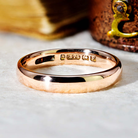 The Antique Victorian 9ct Rose Gold Wedding Ring - Antique Jewellers