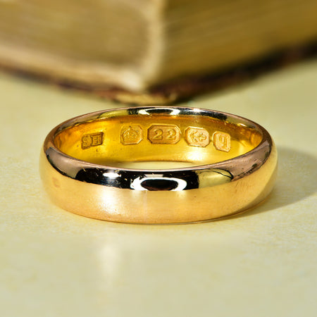 The Antique 1915 22ct Wedding Ring - Antique Jewellers