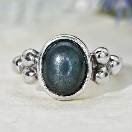 The Contemporary Dark Stone Ring - Antique Jewellers