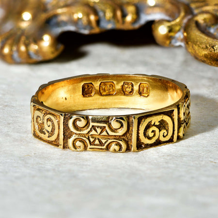 The Antique 1928 Ornate Wedding Ring - Antique Jewellers