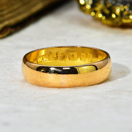 The Vintage 1959 22ct Gold Wedding Ring - Antique Jewellers