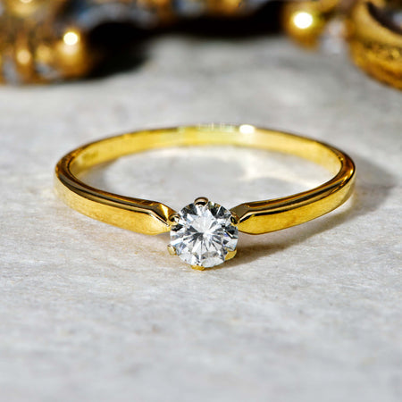 The Vintage Mid 20th Century 0.2ct Diamond Ring - Antique Jewellers