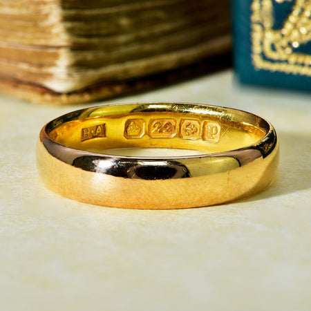 The Antique 1914 22ct Gold Wedding Ring - Antique Jewellers