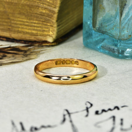 The Vintage 1955 22ct Gold Wedding Ring - Antique Jewellers