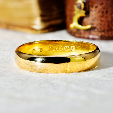 The Vintage 1927 22ct Wedding Ring - Antique Jewellers