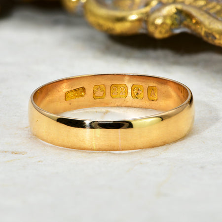 The Vintage 1925 22ct Gold Wedding Ring - Antique Jewellers