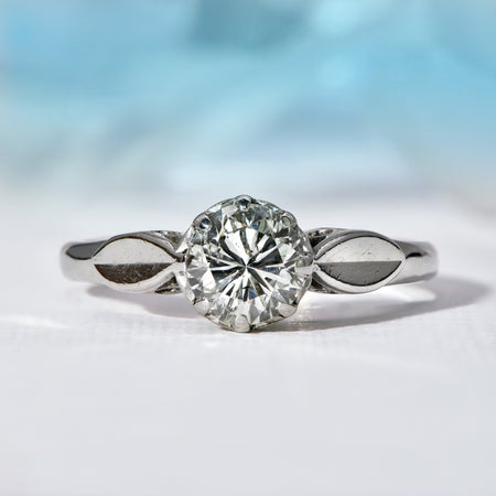 The Vintage 1971 Brilliant Cut Solitaire Diamond Ring - Antique Jewellers