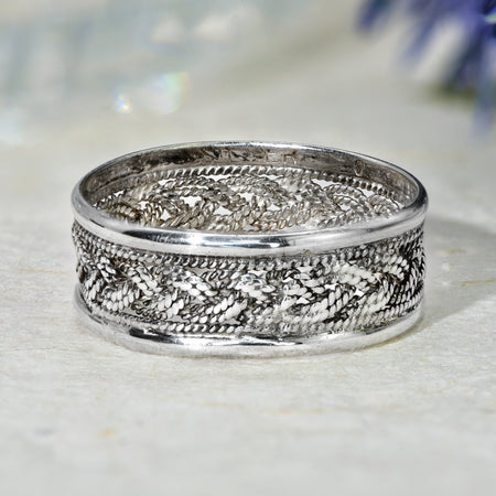 The Contemporary Twisted Rope Light Wedding Ring - Antique Jewellers