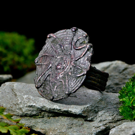 The Ancient Sun Symbol Bronze Ring - Antique Jewellers