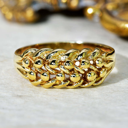 The Vintage 1981 9ct Gold Keeper Ring - Antique Jewellers