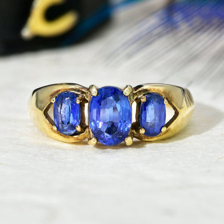 The Contemporary Tibetan Kyanite Ultramarine Ring - Antique Jewellers